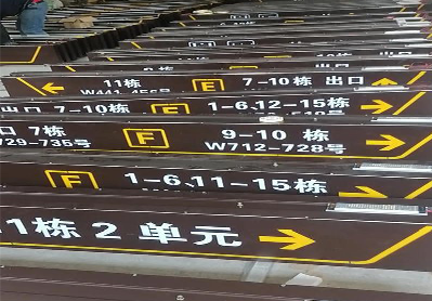 普定广告标识中，常见的几种安装方式。